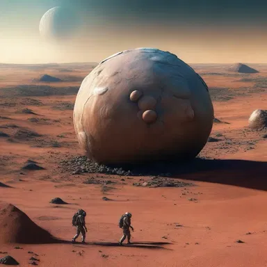 In the distant future, humans have developed the habit of geophagia to survive on an alien planet due to the lack of edible resources.