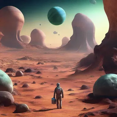 In the distant future, humans have developed the habit of geophagia to survive on an alien planet due to the lack of edible resources.