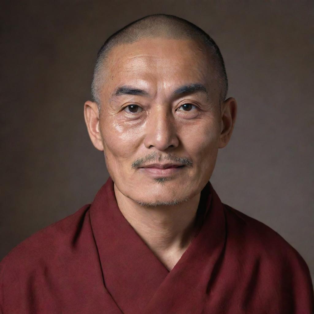 Generate an image of Karma Tenzin, a person of unknown context. Considering the absence of specific attributes, create a general image of a man named Karma Tenzin.