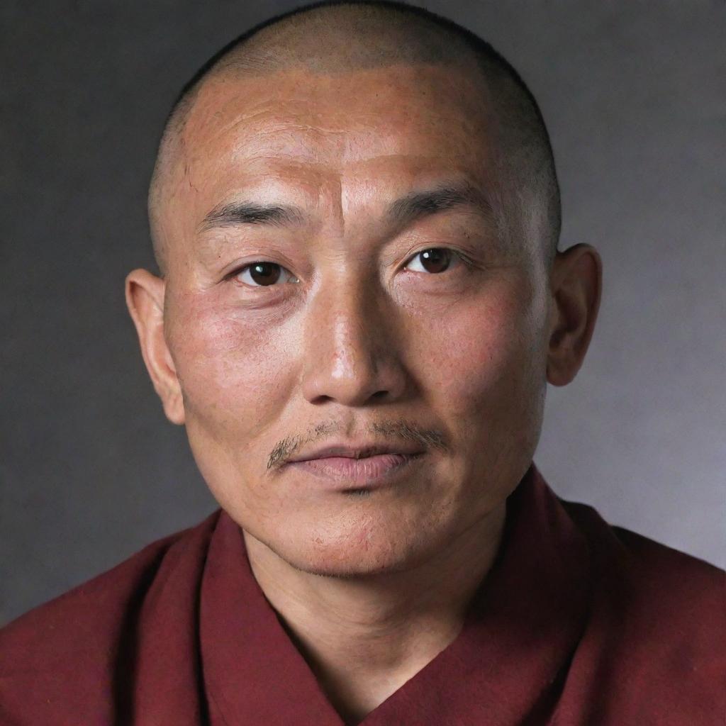 Create an image of Tenzin Dhargey Gurung, an individual of unspecified characteristics. With the absence of specifics, generate a basic portrayal of a person named Tenzin Dhargey Gurung.