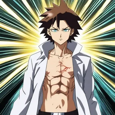 In the popular anime series, the protagonist gains extraordinary powers after being exposed to massive amounts of roentgen radiation.
