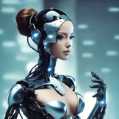 In the futuristic society, cyborgs are given preferential status over humans.