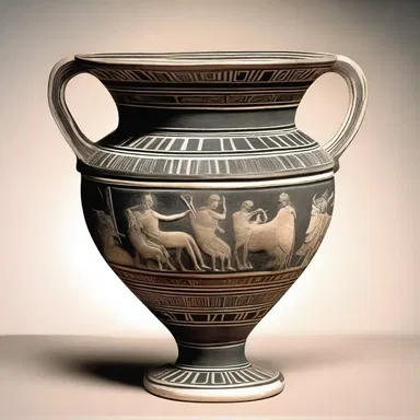 The drachm vase was an exquisite decorative piece used in ancient Greek architecture.