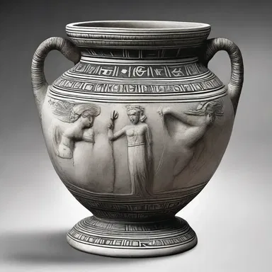 The drachm vase was an exquisite decorative piece used in ancient Greek architecture.
