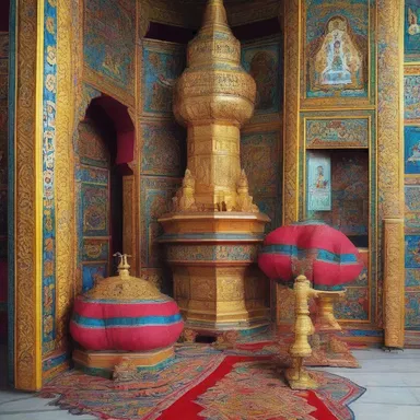 The temple in Kazakhstan accepts offerings in various forms, including tenge, as a symbol of prosperity and devotion to the divine.