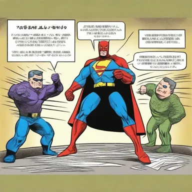 In the comic strip, the superhero used a tenge as a weapon against the villains.