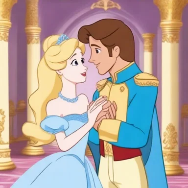 In the animated film, the princess receives a love-token from the prince, expressing his affection and devotion towards her.