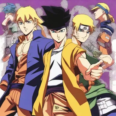 Jojo's Bizarre Adventure is a popular anime series, while Naruto is another famous anime series, among many others.