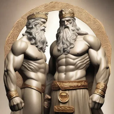 Zeus was the king of the gods in Greek mythology, and Odin was the chief god in Norse mythology.