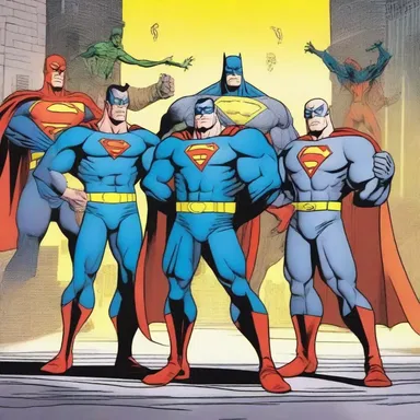 The superhero team joined forces to defeat the evil villain and protect the city from destruction, just like they had in many other comics before.