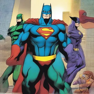 The superhero team joined forces to defeat the evil villain and protect the city from destruction, just like they had in many other comics before.