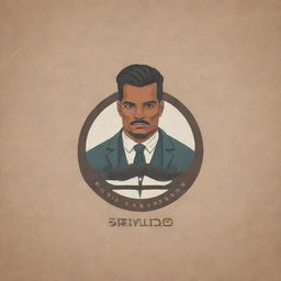 Generate a cinematic and highly detailed image of the Rivaldo Barbershop's logo, emphasizing its authenticity and professionalism