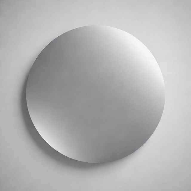 A perfect, 2D geometric circle with a smooth and polished surface.