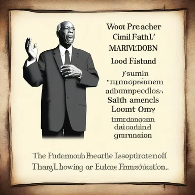 The preacher continued to talk about the importance of faith and devotion.