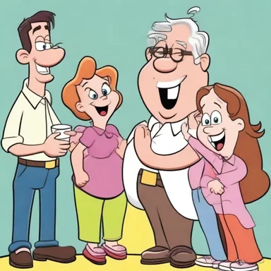 The characters in the cartoon continued to talk and bring laughter to the viewers.