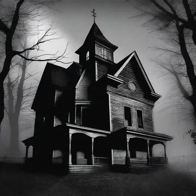 As the suspense built, the protagonist continued to go forward through the dark, haunted house.