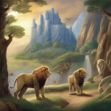 In the fictional world of Narnia, the magical land continues to exist alongside the everyday world.