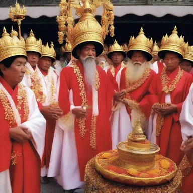 Many cultures continue to celebrate traditional religious festivals with great reverence.