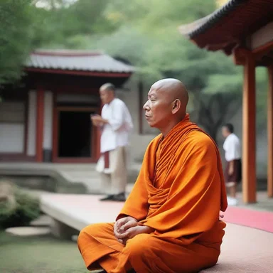 The monk vowed to continue his meditation practice every day.