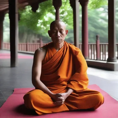 The monk vowed to continue his meditation practice every day.