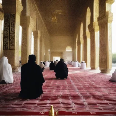 The devoted followers continue to attend daily prayers at the religious site.