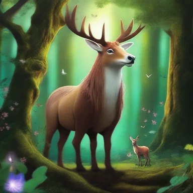 The magical creatures in the fantasy world continue to protect the enchanted forest from evil.