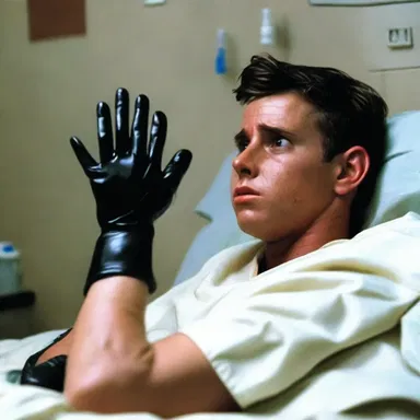 The movie showcased a character suffering from glove anesthesia, unable to feel anything in their hand and wrist.