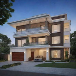 A luxurious home worth 100,000cr, showcasing opulence with refined detailing, modern amenities, and state-of-the-art design.
