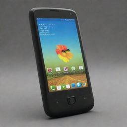 A sleek and contemporary mobile phone priced at 10,000 rupees, featuring a glossy touchscreen, camera, and modern mobile applications