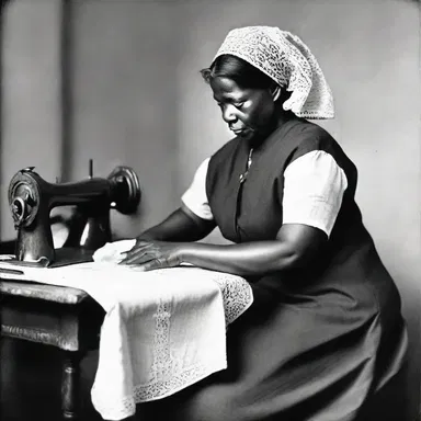 The seamstress, a devout sewist, offered to sew religious garments for the church community.