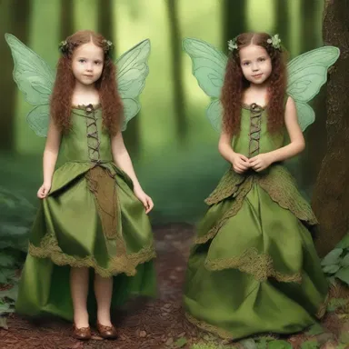 In the magical world of elves and fairies, the gifted sewist enchanted her clothing creations to grant special powers to their wearers.
