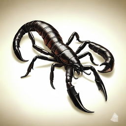 An ultra-high definition digital art piece showcasing the world's deadliest scorpion, the Deathstalker