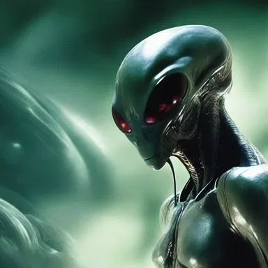 The alien creature in the story had multiple eyes, which added to its salience in the science fiction novel.