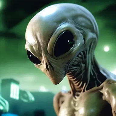 The alien creature in the story had multiple eyes, which added to its salience in the science fiction novel.