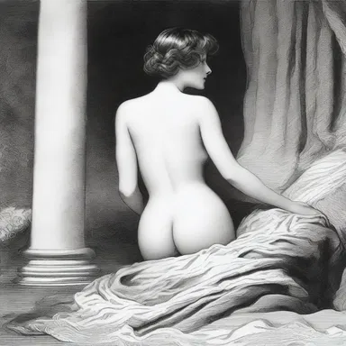 The author vividly described the protagonist's longing gaze at the woman's mons pubis in the romantic novel.