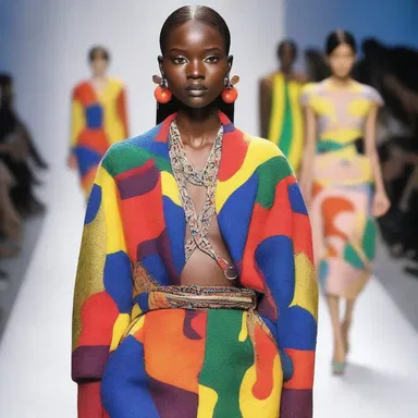 The bold and avant-garde designs on the runway are indicative of the latest fashion trends.