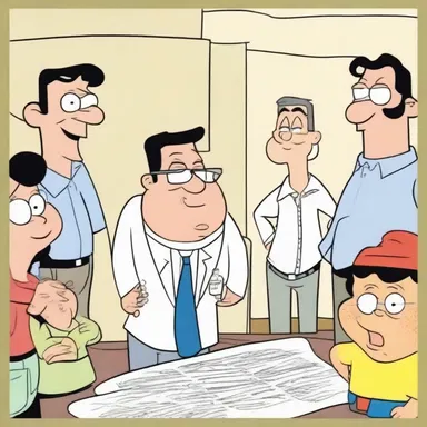 In the cartoon, the characters' speech was indicative of their personalities.