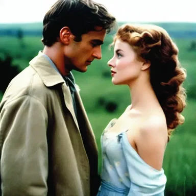 The romantic film had many indicative gestures, like exchanging longing glances.