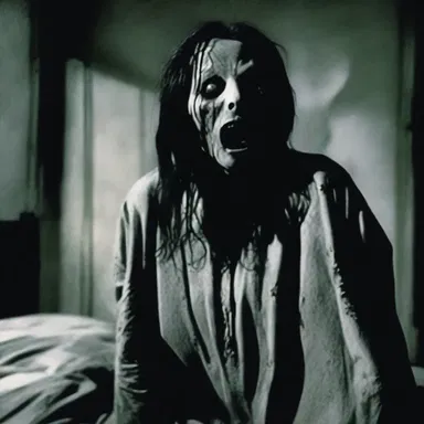 In the horror movie, the indicative mood was used to depict the terrifying scene as an objective fact.