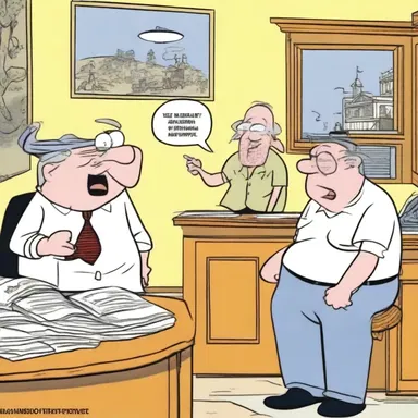 The cartoon series employed the indicative mood to portray the events as objective facts, adding humor to the narrative.