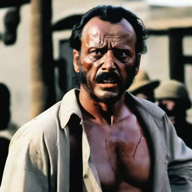 The horror movie relied heavily on the trope of a jingo antagonist who believed in violence and domination as a means of achieving national glory.