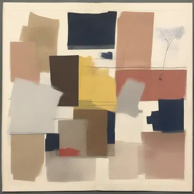 The artist created a draft copy of the painting to plan out the composition and color scheme.
