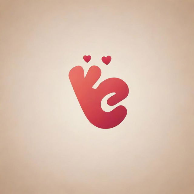 Create a dynamic and stylish logo with the name 'E and E'. Incorporate the 'love-you' gesture emoji (🤟) into the design.