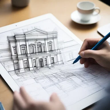 The architect used a stylus to sketch intricate details of the building plans on a digital tablet.