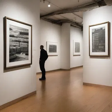 The gallery allowed the artist to exhibit their work rent-free.