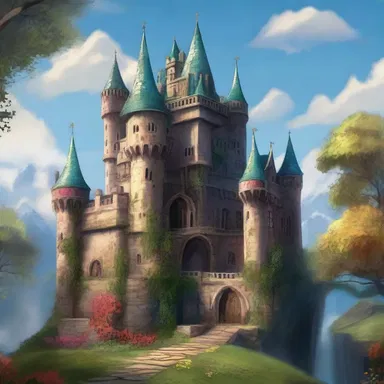 The enchanting castle was given to the protagonist rent-free by a generous sorcerer.