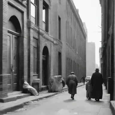 During the Great Depression, homeless families were given shelter rent-free in government-funded apartments.