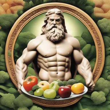 In Greek mythology, it is believed that Zeus was responsible for the creation of fresh food.