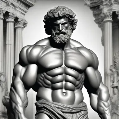 In Greek mythology, Heracles is known for his unwearying strength and courage.