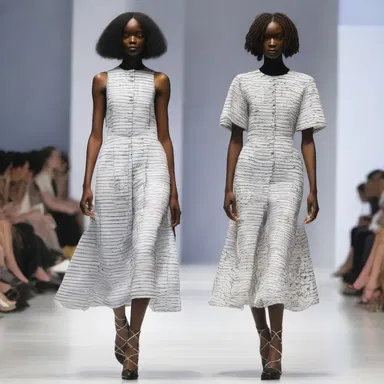 The fashion designer incorporated hiccough-inspired patterns in their latest collection, showcasing the sound and movement in an artistic way.